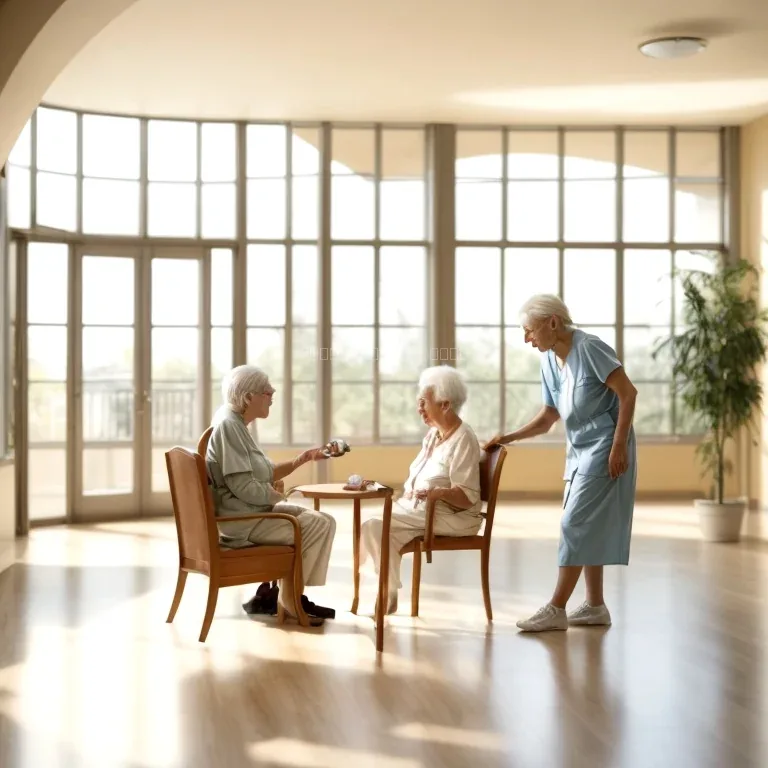 Accessible resident room with grab rails